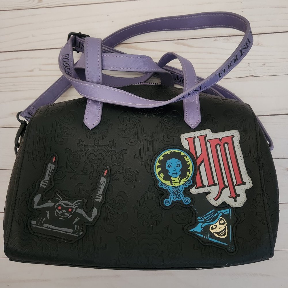 Loungefly Disney Parks Haunted Mansion 50th Anniversary Crossbody Bag